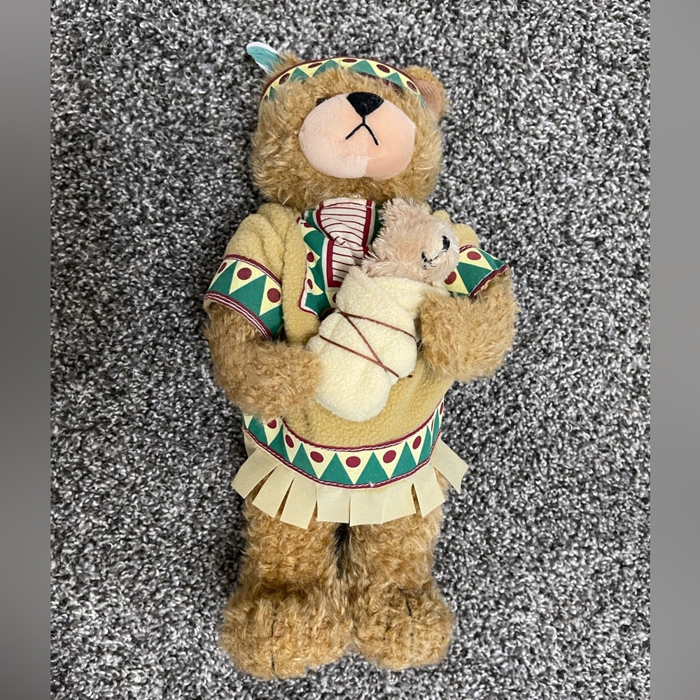 Terry's Village 5 Stuffed Plush Pilgrim & Native American Teddy Bears - Picture 2 of 16